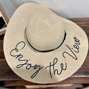 Beach hat “enjoy the view”
